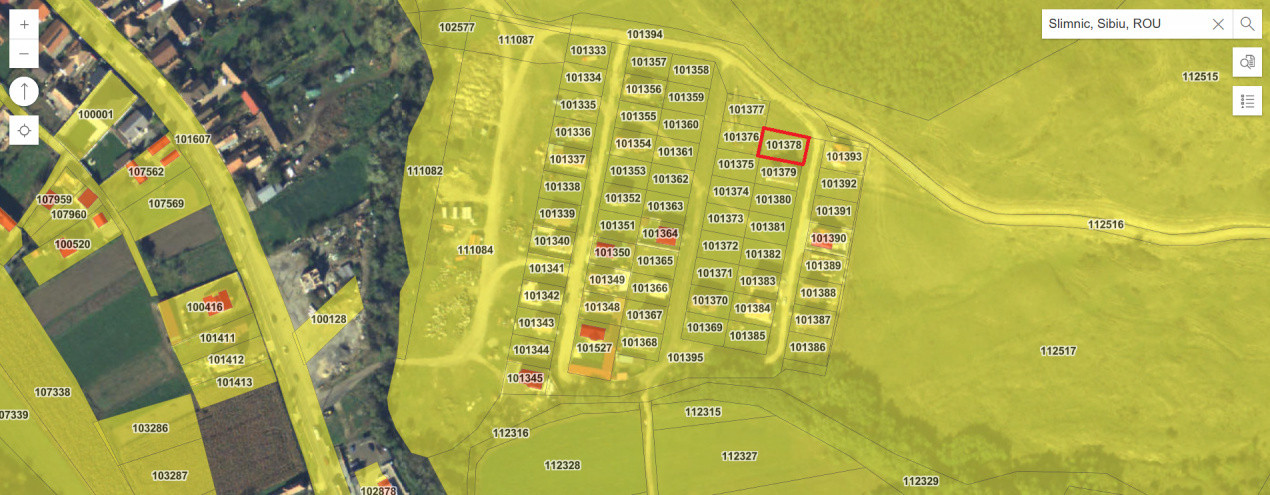 COMISION 0% Teren intravilan/400mp/utilități/Slimnic - Cartierul Tineretului 