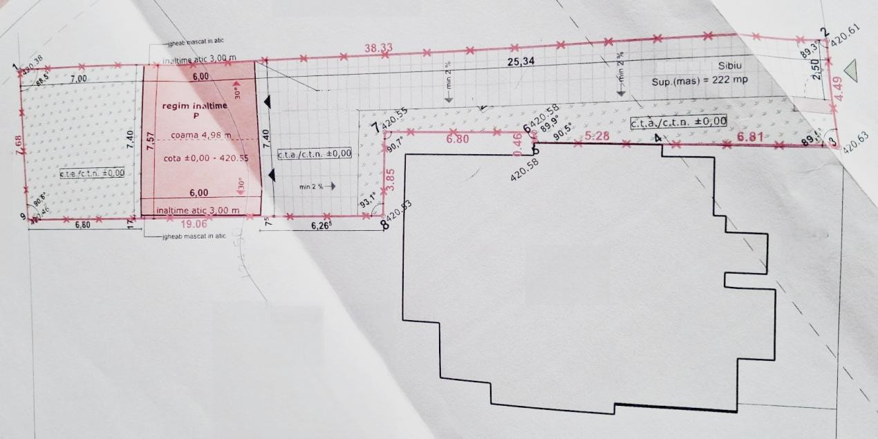 COMISION 0% Teren cu imobil la rosu/222mp/utilități/zona Milea-Micu Klein