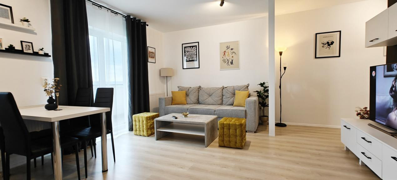 COMISION 0% Apartament mobilat modern/2 camere/balcon/parcare/Magnolia